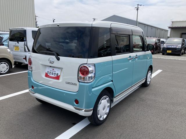 ムーヴキャンバスＧメイクアップＶＳ　ＳＡIII１４インチフルホイールキャップ　ＬＥＤヘッドランプ　キーフリーシステム　両側パワースライドドア　オートエアコン（プッシュ式）　オートライト　置きラクボックス（静岡県）の中古車