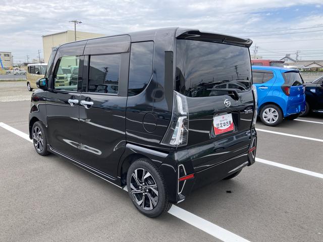 タントカスタムＸ１４インチアルミホイール　大型エアロバンパー　フルＬＥＤヘッドランプ　オート格納式カラードドアミラー　両側パワースライドドア　キーフリーシステム　プッシュボタンスタート（静岡県）の中古車