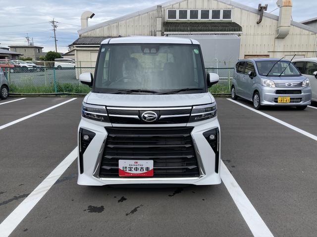 タントカスタムＸ１４インチアルミホイール　大型エアロバンパー　フルＬＥＤヘッドランプ　オート格納式カラードドアミラー　両側パワースライドドア　キーフリーシステム　プッシュボタンスタート（静岡県）の中古車
