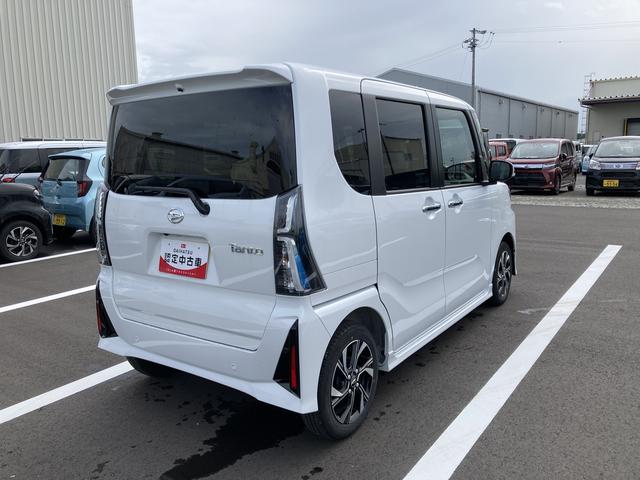 タントカスタムＸ１４インチアルミホイール　大型エアロバンパー　フルＬＥＤヘッドランプ　オート格納式カラードドアミラー　両側パワースライドドア　キーフリーシステム　プッシュボタンスタート（静岡県）の中古車