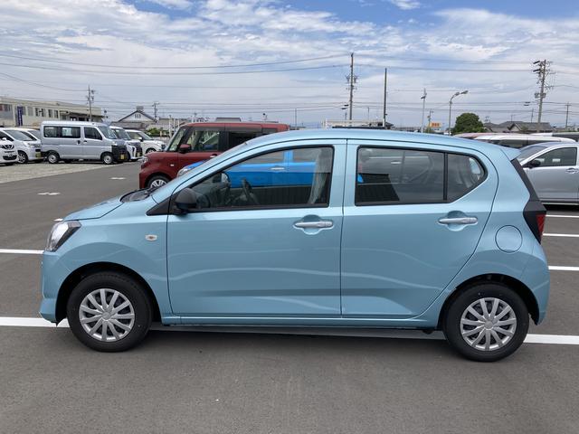 ミライースＬ　ＳＡIII１３インチフルホイールキャップ　マルチリフレクターハロゲンヘッドランプ　可倒式ドアミラー　自発光式デジタルメーターアンバーイルミネーションメーター　マニュアルエアコン（ダイヤル式）　キーレスエントリー（静岡県）の中古車