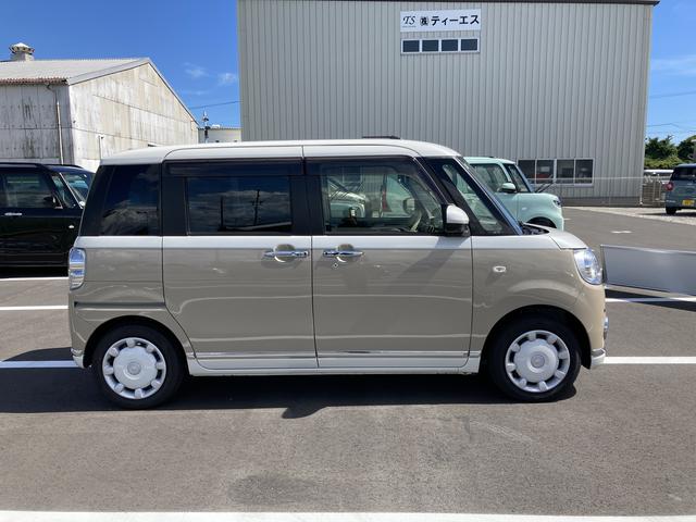 ムーヴキャンバスＧメイクアップＶＳ　ＳＡIII１４インチフルホイールキャップ　ＬＥＤヘッドランプ　キーフリーシステム　両側パワースライドドア　オートエアコン（プッシュ式）　オートライト　置きラクボックス（静岡県）の中古車