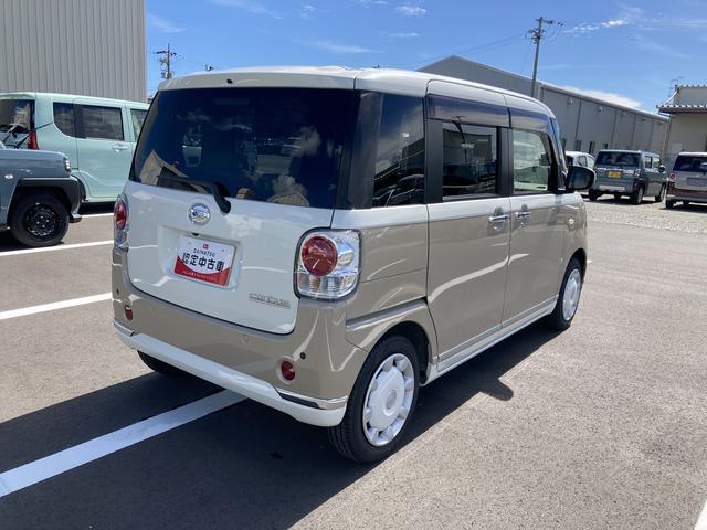 ムーヴキャンバスＧメイクアップＶＳ　ＳＡIII１４インチフルホイールキャップ　ＬＥＤヘッドランプ　キーフリーシステム　両側パワースライドドア　オートエアコン（プッシュ式）　オートライト　置きラクボックス（静岡県）の中古車