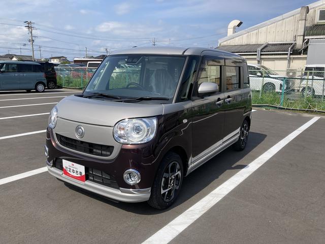 ムーヴキャンバスＧブラックインテリアＶＳ　ＳＡIII１４インチフルホイールキャップ　ＬＥＤヘッドランプ　キーフリーシステム　両側パワースライドドア　オートエアコン（プッシュ式）　オートライト　置きラクボックス（静岡県）の中古車