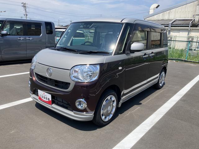 ムーヴキャンバスＸブラックインテリアリミテッド　ＳＡIII１４インチフルホイールキャップ　キーフリーシステム　両側パワースライドドア　オートエアコン（プッシュ式）　オートライト　置きラクボックス（静岡県）の中古車