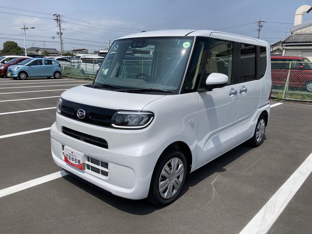 タントＸセレクション１４インチフルホイールキャップ　フルＬＥＤヘッドランプ　オート格納式カラードドアミラー　左側パワースライドドア　ＴＦＴカラーマルチインフォメーションディスプレイ　フルファブリックシート（静岡県）の中古車