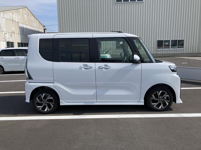 タントカスタムＸ１４インチアルミホイール　大型エアロバンパー　フルＬＥＤヘッドランプ　オート格納式カラードドアミラー　両側パワースライドドア　キーフリーシステム　プッシュボタンスタート（静岡県）の中古車