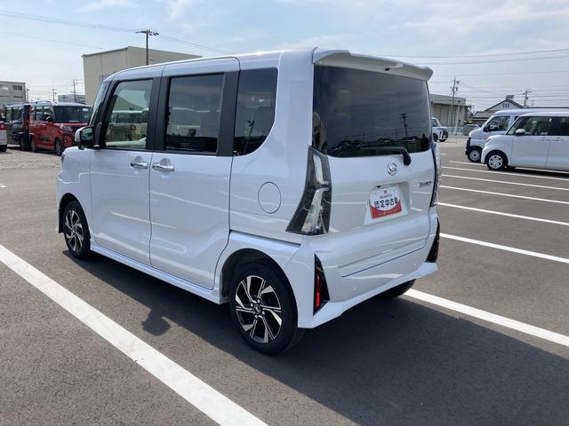 タントカスタムＸ１４インチアルミホイール　大型エアロバンパー　フルＬＥＤヘッドランプ　オート格納式カラードドアミラー　両側パワースライドドア　キーフリーシステム　プッシュボタンスタート（静岡県）の中古車