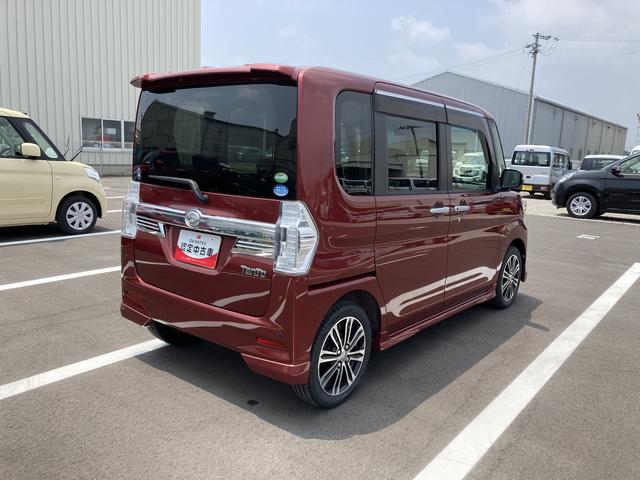 タントカスタムＲＳ　トップエディションＳＡII１５インチアルミホイール　大型エアロバンパー　ＬＥＤヘッドランプ　オート格納式カラードドアミラー　本革巻ステアリングホイール　両側パワースライドドア（静岡県）の中古車