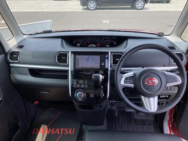 タントカスタムＲＳ　トップエディションＳＡII１５インチアルミホイール　大型エアロバンパー　ＬＥＤヘッドランプ　オート格納式カラードドアミラー　本革巻ステアリングホイール　両側パワースライドドア（静岡県）の中古車