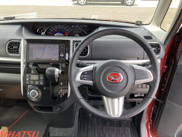 タントカスタムＲＳ　トップエディションＳＡII１５インチアルミホイール　大型エアロバンパー　ＬＥＤヘッドランプ　オート格納式カラードドアミラー　本革巻ステアリングホイール　両側パワースライドドア（静岡県）の中古車