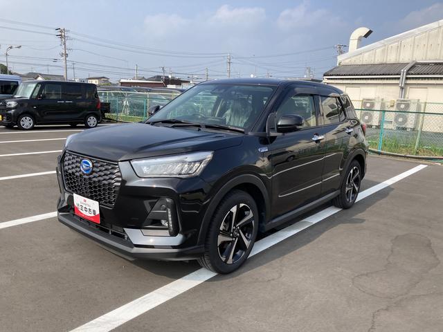 ロッキープレミアムＧ　ＨＥＶ１７インチアルミホイール　ＵＶＩＲカット遮音ガラス　フルＬＥＤヘッドランプ　キーフリーシステム　革巻きステアリングホイール　本革シフトノブ　アクティブマルチインフォメーションメーター（静岡県）の中古車