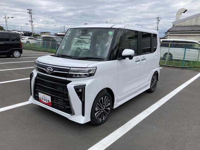 タントカスタムＲＳ１５インチアルミホイール　キーフリーシステム　プッシュボタンスタート　オートエアコン（プッシュ式）　フルＬＥＤヘッドランプ　オート格納式カラードドアミラー　本革巻ステアリングホイール（静岡県）の中古車