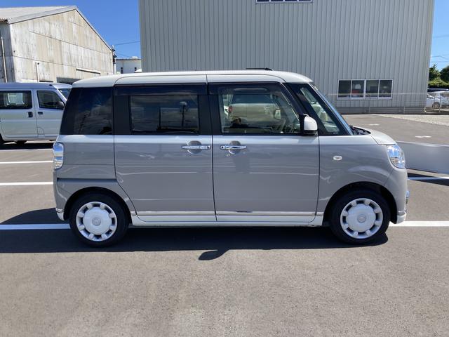 ムーヴキャンバスＸメイクアップリミテッド　ＳＡIII１４インチフルホイールキャップ　キーフリーシステム　両側パワースライドドア　オートエアコン（プッシュ式）　オートライト　置きラクボックス（静岡県）の中古車
