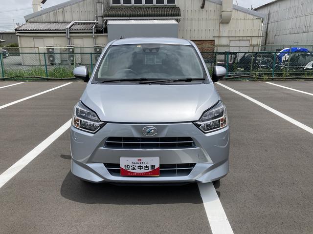 ミライースＸ　ＳＡIII１４インチフルホイールキャップ　ＬＥＤヘッドランプ　電動格納式（カラード）ドアミラー　自発光式デジタルメーターブルーイルミネーションメーター　マニュアルエアコン（ダイヤル式）　キーレスエントリー（静岡県）の中古車