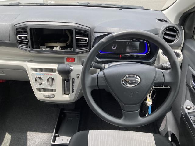 ミライースＸ　ＳＡIII１４インチフルホイールキャップ　ＬＥＤヘッドランプ　電動格納式（カラード）ドアミラー　自発光式デジタルメーターブルーイルミネーションメーター　マニュアルエアコン（ダイヤル式）　キーレスエントリー（静岡県）の中古車