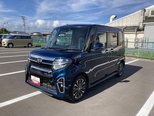 タントカスタムＲＳ１５インチアルミホイール　キーフリーシステム　プッシュボタンスタート　オートエアコン（プッシュ式）　フルＬＥＤヘッドランプ　オート格納式カラードドアミラー　本革巻ステアリングホイール（静岡県）の中古車