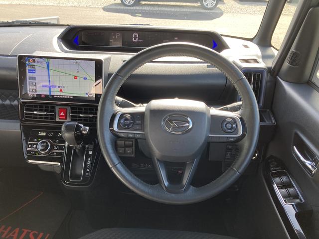 タントカスタムＲＳ１５インチアルミホイール　キーフリーシステム　プッシュボタンスタート　オートエアコン（プッシュ式）　フルＬＥＤヘッドランプ　オート格納式カラードドアミラー　本革巻ステアリングホイール（静岡県）の中古車