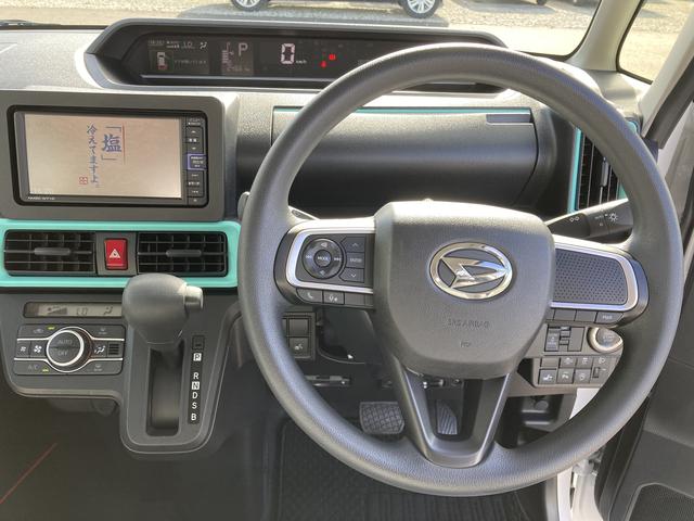タントＸ１４インチフルホイールキャップ　フルＬＥＤヘッドランプ　オート格納式カラードドアミラー　左側パワースライドドア　ＴＦＴカラーマルチインフォメーションディスプレイ　フルファブリックシート（静岡県）の中古車