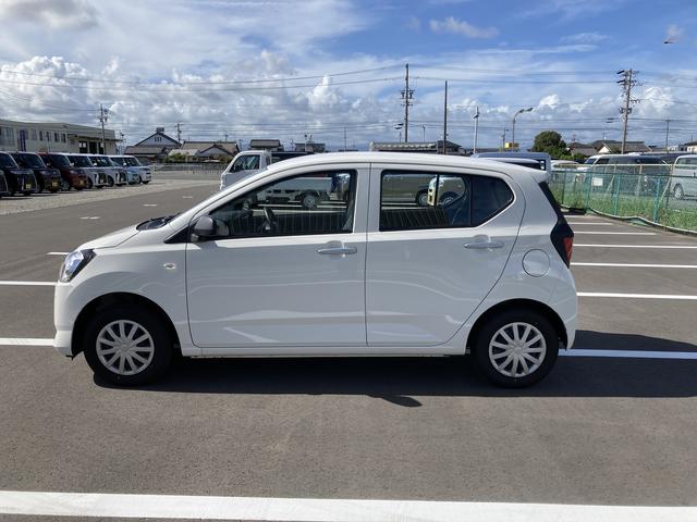 ミライースＬ　ＳＡIII１３インチフルホイールキャップ　マルチリフレクターハロゲンヘッドランプ　可倒式ドアミラー　自発光式デジタルメーターアンバーイルミネーションメーター　マニュアルエアコン（ダイヤル式）　キーレスエントリー（静岡県）の中古車