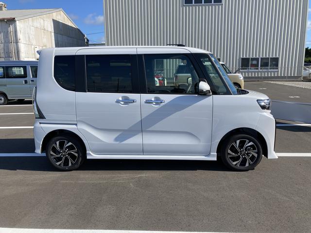 タントカスタムＸ１４インチアルミホイール　大型エアロバンパー　フルＬＥＤヘッドランプ　オート格納式カラードドアミラー　両側パワースライドドア　キーフリーシステム　プッシュボタンスタート（静岡県）の中古車