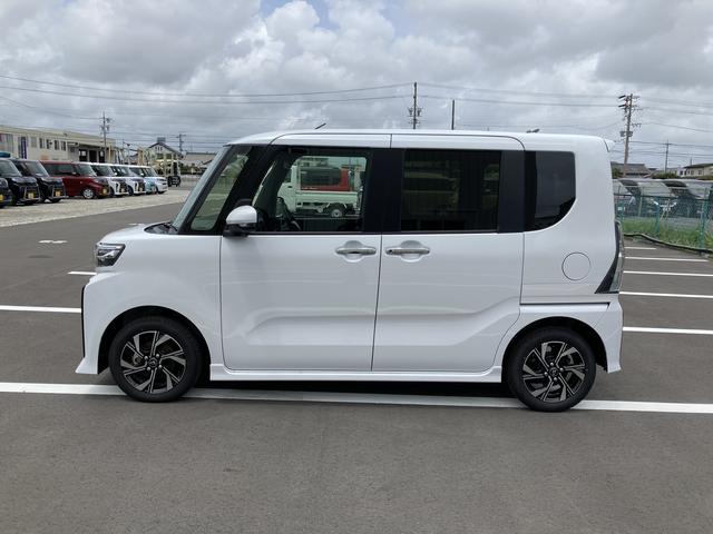 タントカスタムＸ１４インチアルミホイール　大型エアロバンパー　フルＬＥＤヘッドランプ　オート格納式カラードドアミラー　両側パワースライドドア　キーフリーシステム　プッシュボタンスタート（静岡県）の中古車