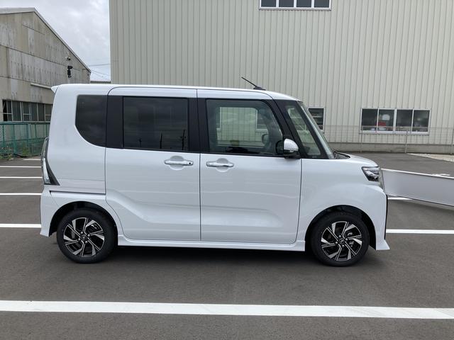 タントカスタムＸ１４インチアルミホイール　大型エアロバンパー　フルＬＥＤヘッドランプ　オート格納式カラードドアミラー　両側パワースライドドア　キーフリーシステム　プッシュボタンスタート（静岡県）の中古車