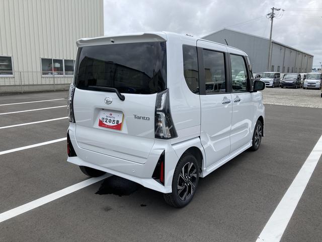 タントカスタムＸ１４インチアルミホイール　大型エアロバンパー　フルＬＥＤヘッドランプ　オート格納式カラードドアミラー　両側パワースライドドア　キーフリーシステム　プッシュボタンスタート（静岡県）の中古車