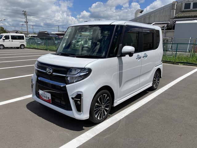 タントカスタムＲＳ１５インチアルミホイール　キーフリーシステム　プッシュボタンスタート　オートエアコン（プッシュ式）　フルＬＥＤヘッドランプ　オート格納式カラードドアミラー　本革巻ステアリングホイール（静岡県）の中古車