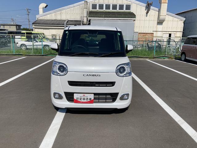 ムーヴキャンバスセオリーＧ１４インチフルホイールキャップ　ＬＥＤヘッドランプ　ＬＥＤフォグランプ　ホっとカップホルダー　両側パワースライドドア　キーフリーシステム　プッシュボタンスタート　ＵＶカットガラス（静岡県）の中古車