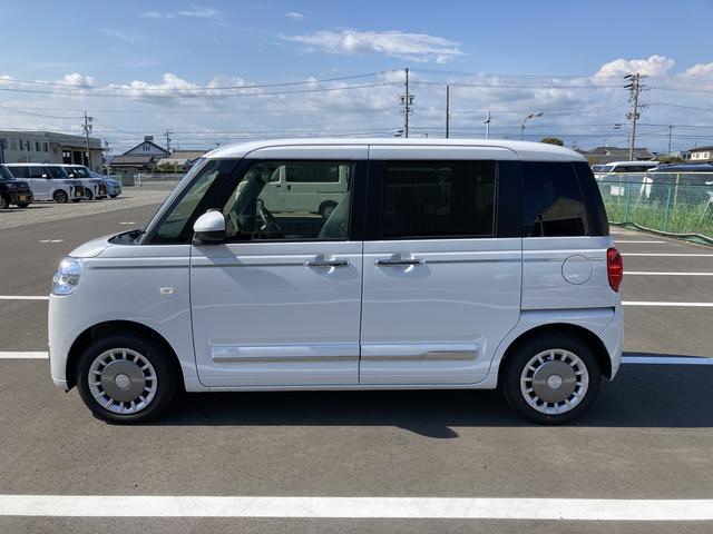 ムーヴキャンバスセオリーＧ１４インチフルホイールキャップ　ＬＥＤヘッドランプ　ＬＥＤフォグランプ　ホっとカップホルダー　両側パワースライドドア　キーフリーシステム　プッシュボタンスタート　ＵＶカットガラス（静岡県）の中古車