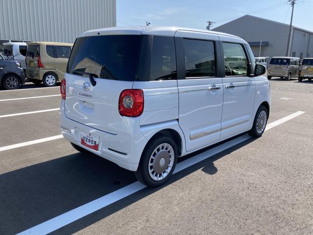 ムーヴキャンバスセオリーＧ１４インチフルホイールキャップ　ＬＥＤヘッドランプ　ＬＥＤフォグランプ　ホっとカップホルダー　両側パワースライドドア　キーフリーシステム　プッシュボタンスタート　ＵＶカットガラス（静岡県）の中古車