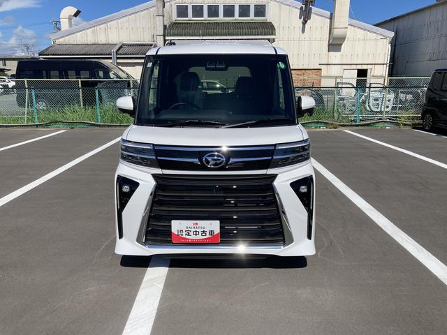 タントカスタムＸ１４インチアルミホイール　大型エアロバンパー　フルＬＥＤヘッドランプ　オート格納式カラードドアミラー　両側パワースライドドア　キーフリーシステム　プッシュボタンスタート（静岡県）の中古車