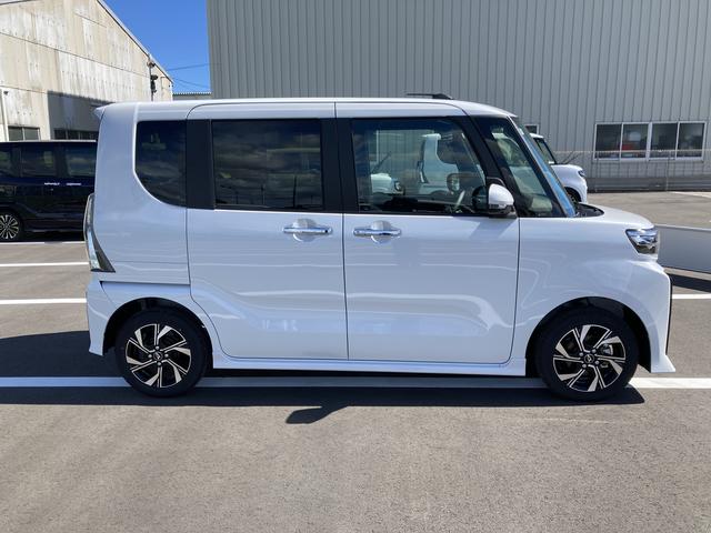 タントカスタムＸ１４インチアルミホイール　大型エアロバンパー　フルＬＥＤヘッドランプ　オート格納式カラードドアミラー　両側パワースライドドア　キーフリーシステム　プッシュボタンスタート（静岡県）の中古車