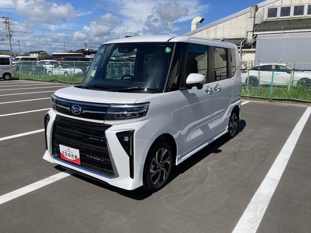 タントカスタムＸ１４インチアルミホイール　大型エアロバンパー　フルＬＥＤヘッドランプ　オート格納式カラードドアミラー　両側パワースライドドア　キーフリーシステム　プッシュボタンスタート（静岡県）の中古車