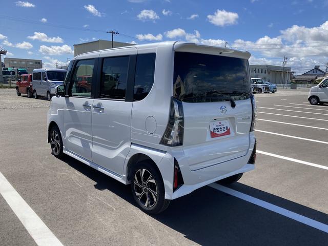タントカスタムＸ１４インチアルミホイール　大型エアロバンパー　フルＬＥＤヘッドランプ　オート格納式カラードドアミラー　両側パワースライドドア　キーフリーシステム　プッシュボタンスタート（静岡県）の中古車