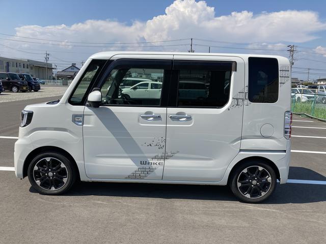 ウェイクＧターボリミテッドＳＡIII１５インチアルミホイール　両側パワースライドドア　ＵＶカットガラス　キーフリーシステム　オートエアコン（プッシュ式）　ＬＥＤヘッドランプ（静岡県）の中古車