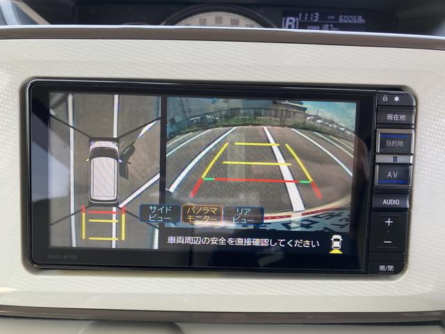 ムーヴキャンバスＧホワイトアクセントリミテッド　ＳＡIII１４インチフルホイールキャップ　ＬＥＤヘッドランプ　キーフリーシステム　両側パワースライドドア　オートエアコン（プッシュ式）　オートライト　置きラクボックス（静岡県）の中古車