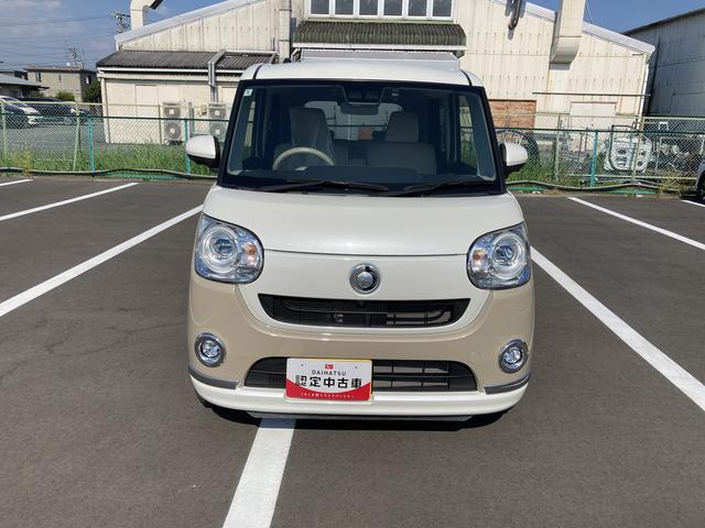 ムーヴキャンバスＧメイクアップＶＳ　ＳＡIII１４インチフルホイールキャップ　ＬＥＤヘッドランプ　キーフリーシステム　両側パワースライドドア　オートエアコン（プッシュ式）　オートライト　置きラクボックス（静岡県）の中古車