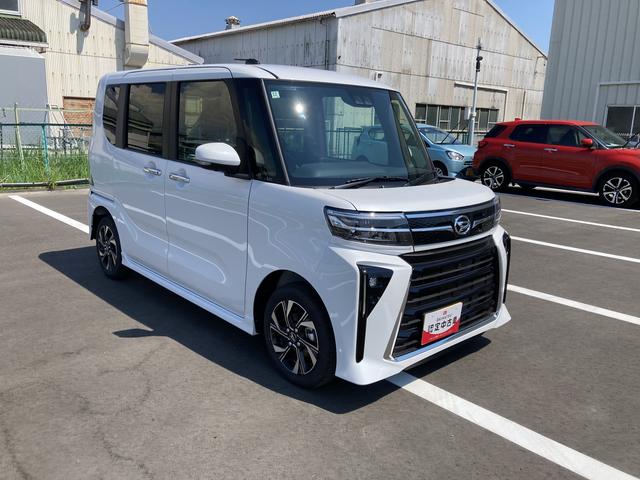 タントカスタムＸ１４インチアルミホイール　大型エアロバンパー　フルＬＥＤヘッドランプ　オート格納式カラードドアミラー　両側パワースライドドア　キーフリーシステム　プッシュボタンスタート（静岡県）の中古車