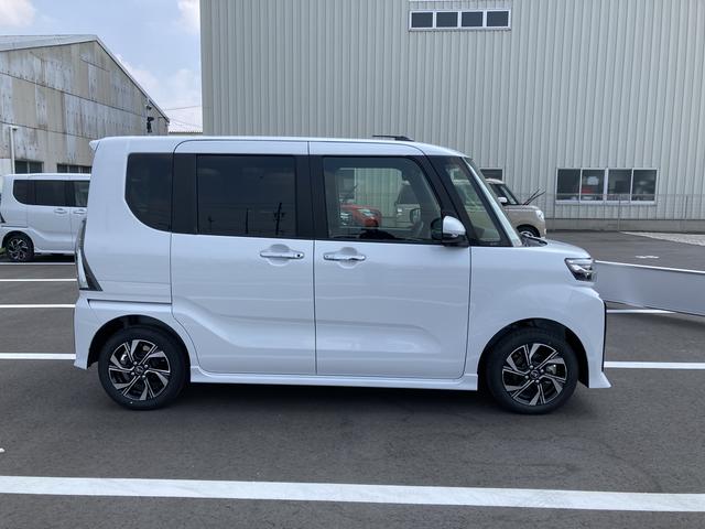 タントカスタムＸ１４インチアルミホイール　大型エアロバンパー　フルＬＥＤヘッドランプ　オート格納式カラードドアミラー　両側パワースライドドア　キーフリーシステム　プッシュボタンスタート（静岡県）の中古車