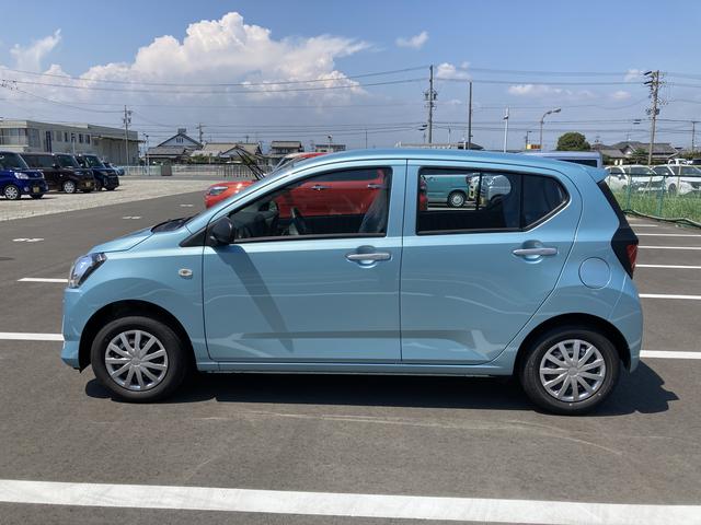 ミライースＬ　ＳＡIII１３インチフルホイールキャップ　マルチリフレクターハロゲンヘッドランプ　可倒式ドアミラー　自発光式デジタルメーターアンバーイルミネーションメーター　マニュアルエアコン（ダイヤル式）　キーレスエントリー（静岡県）の中古車