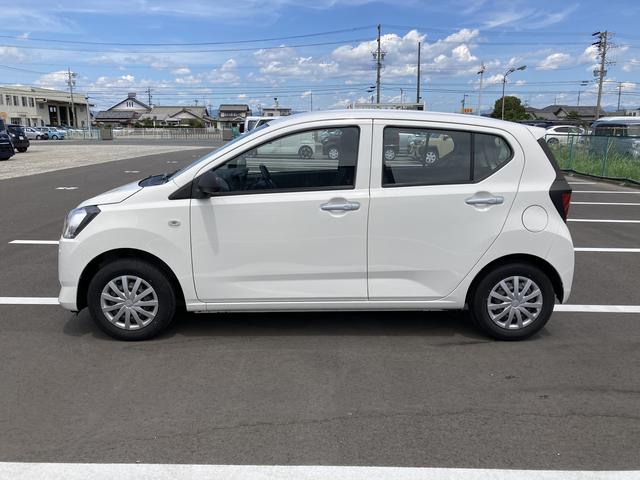 ミライースＬ　ＳＡIII１３インチフルホイールキャップ　マルチリフレクターハロゲンヘッドランプ　可倒式ドアミラー　自発光式デジタルメーターアンバーイルミネーションメーター　マニュアルエアコン（ダイヤル式）　キーレスエントリー（静岡県）の中古車