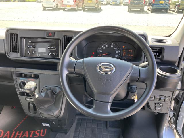 ハイゼットカーゴクルーズＳＡIIIＭＴ　４ＷＤ　オーバーヘッドシェルフ　１２インチフルホイールキャップ　撥水フルファヴリックシート表皮　キーレスエントリー　マニュアルエアコン（静岡県）の中古車