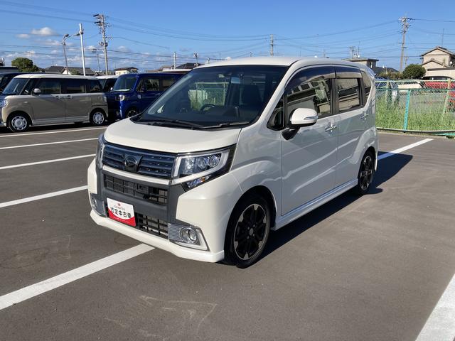 ムーヴカスタム　ＲＳ　ハイパーＳＡIIＬＥＤヘッドライト　１５インチアルミホイール　キーフリーシステム　チルトステアリング　ＵＶカットガラス　運転席シートリフター　プッシボタンスタート（静岡県）の中古車