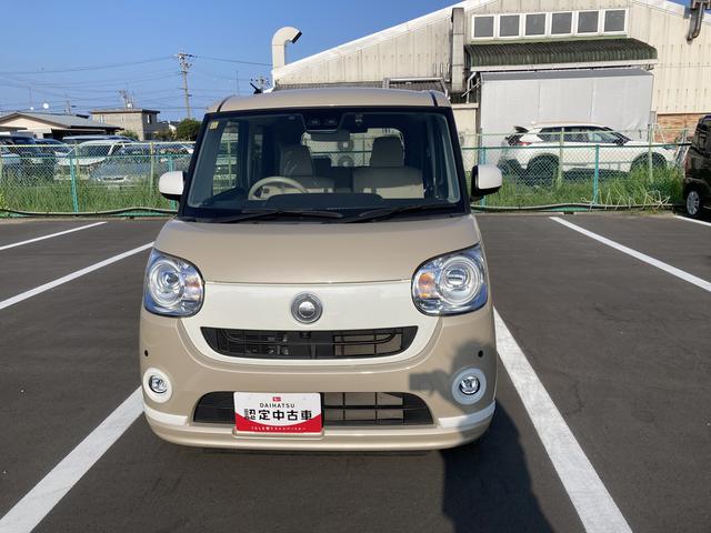 ムーヴキャンバスＧホワイトアクセントリミテッド　ＳＡIII１４インチフルホイールキャップ　ＬＥＤヘッドランプ　キーフリーシステム　両側パワースライドドア　オートエアコン（プッシュ式）　オートライト　プッシボタンスタート（静岡県）の中古車
