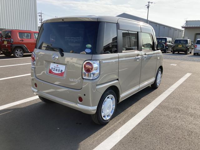 ムーヴキャンバスＧホワイトアクセントリミテッド　ＳＡIII１４インチフルホイールキャップ　ＬＥＤヘッドランプ　キーフリーシステム　両側パワースライドドア　オートエアコン（プッシュ式）　オートライト　プッシボタンスタート（静岡県）の中古車