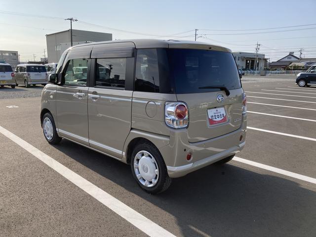 ムーヴキャンバスＧホワイトアクセントリミテッド　ＳＡIII１４インチフルホイールキャップ　ＬＥＤヘッドランプ　キーフリーシステム　両側パワースライドドア　オートエアコン（プッシュ式）　オートライト　プッシボタンスタート（静岡県）の中古車