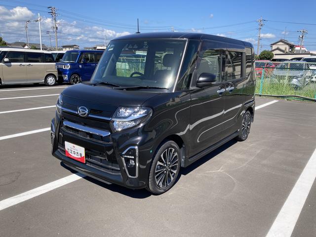 タントカスタムＲＳ１５インチアルミホイール　キーフリーシステム　プッシュボタンスタート　オートエアコン（プッシュ式）　フルＬＥＤヘッドランプ　オート格納式カラードドアミラー　本革巻ステアリングホイール（静岡県）の中古車