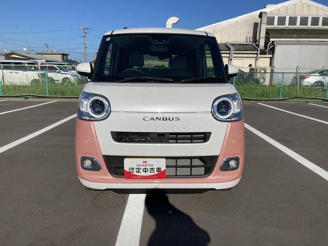 ムーヴキャンバスストライプスＧ１４インチフルホイールキャップ　ＬＥＤヘッドランプ　ＬＥＤフォグランプ　ホっとカップホルダー　両側パワースライドドア　キーフリーシステム　プッシュボタンスタート　ＵＶカットガラス（静岡県）の中古車